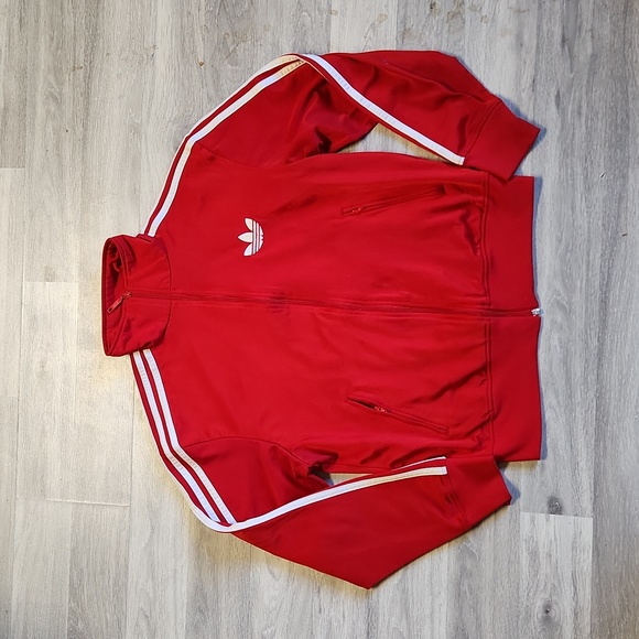 adidas Other - Adidas Track jacket size s red color